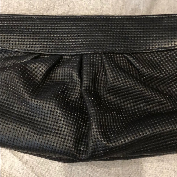 Lauren Merkin Black Pebble Leather clutch - Picture 7 of 9